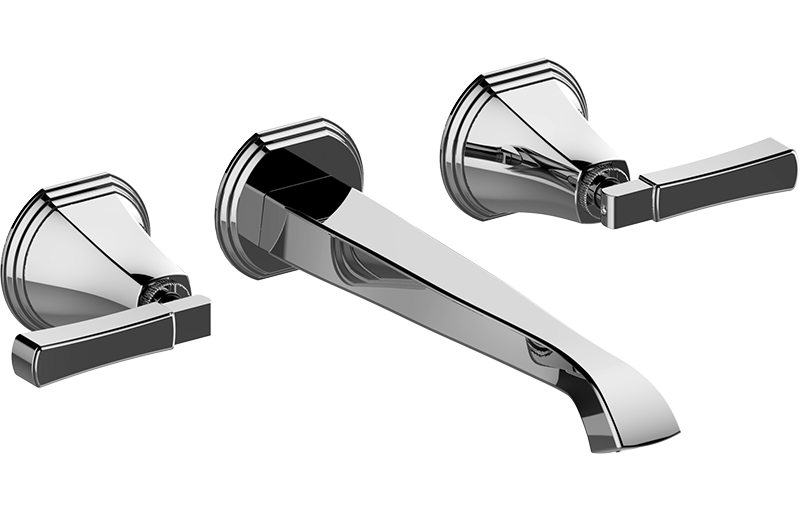 E-6831-LM47B-T Смеситель для умывальника из 23,8см носикем (внешняя и внутренняя часть) GRAFF Finezza