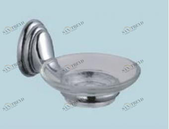 Мыльница монтажная хром+стекло 3185 (Z) ZALEL 2412419