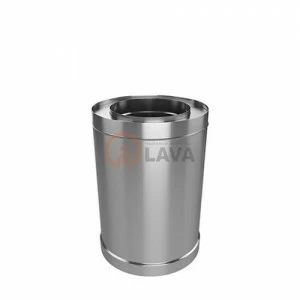 Труба-сэндвич LAVA 200/300, L=250, нерж. 439 (0,5)/439 (0,5) (ПЕРЛИТ)