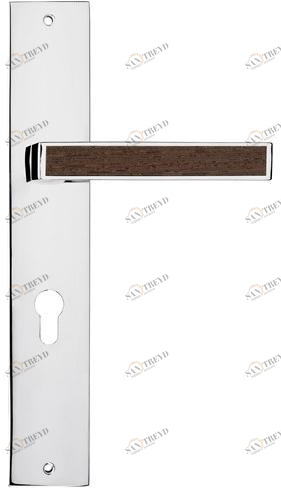 LINEA CALI' Ручка из хромированной латуни на пластине Zen wengé sun-id-1408585
