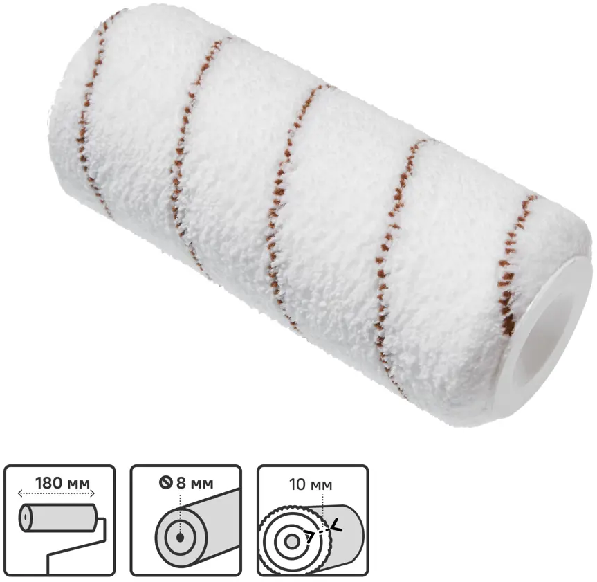 Валик Dexter для алкидных красок 180 мм с пластиковой втулкой 82800667