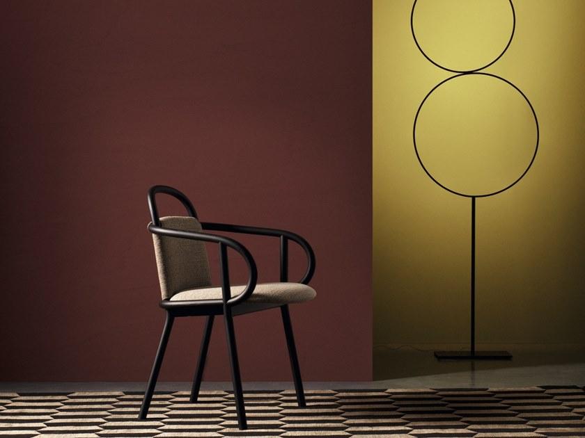 Very Wood Ресторанный стул из ткани с подлокотниками Zantilam sun-id-1492864 - Вид №2