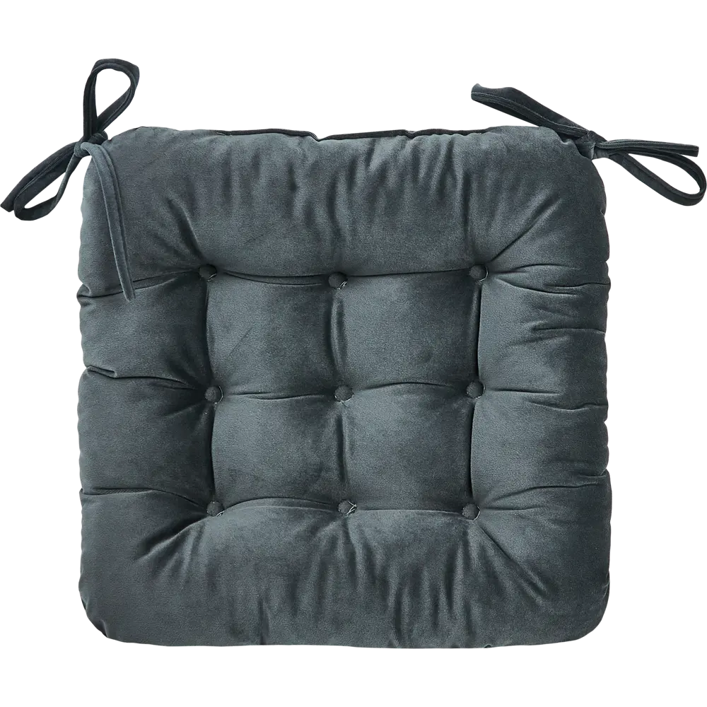 Подушка для стула Linen Way Paris 2 - бархатный комфорт в темно-сером цвете 89337718 STLM-1031632