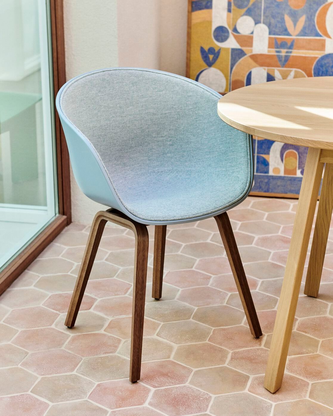 Мягкий и обитый стул с подлокотниками Hay About a Chair ARCH-00006832 - Вид №1