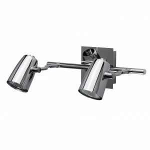 Спот настенный галогеновый на 2 лампы хром "Алгол 5" 506021902 DE MARKT АЛГОЛ 00-3927127 Хром