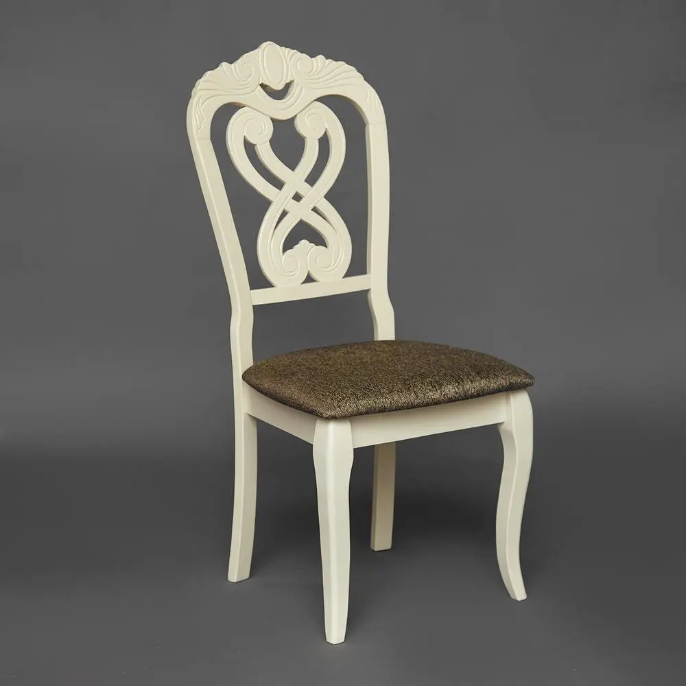 91517321 Стул Tetchair Андромеда 107x55x47 см ткань цвет слоновая кость STLM-0864711