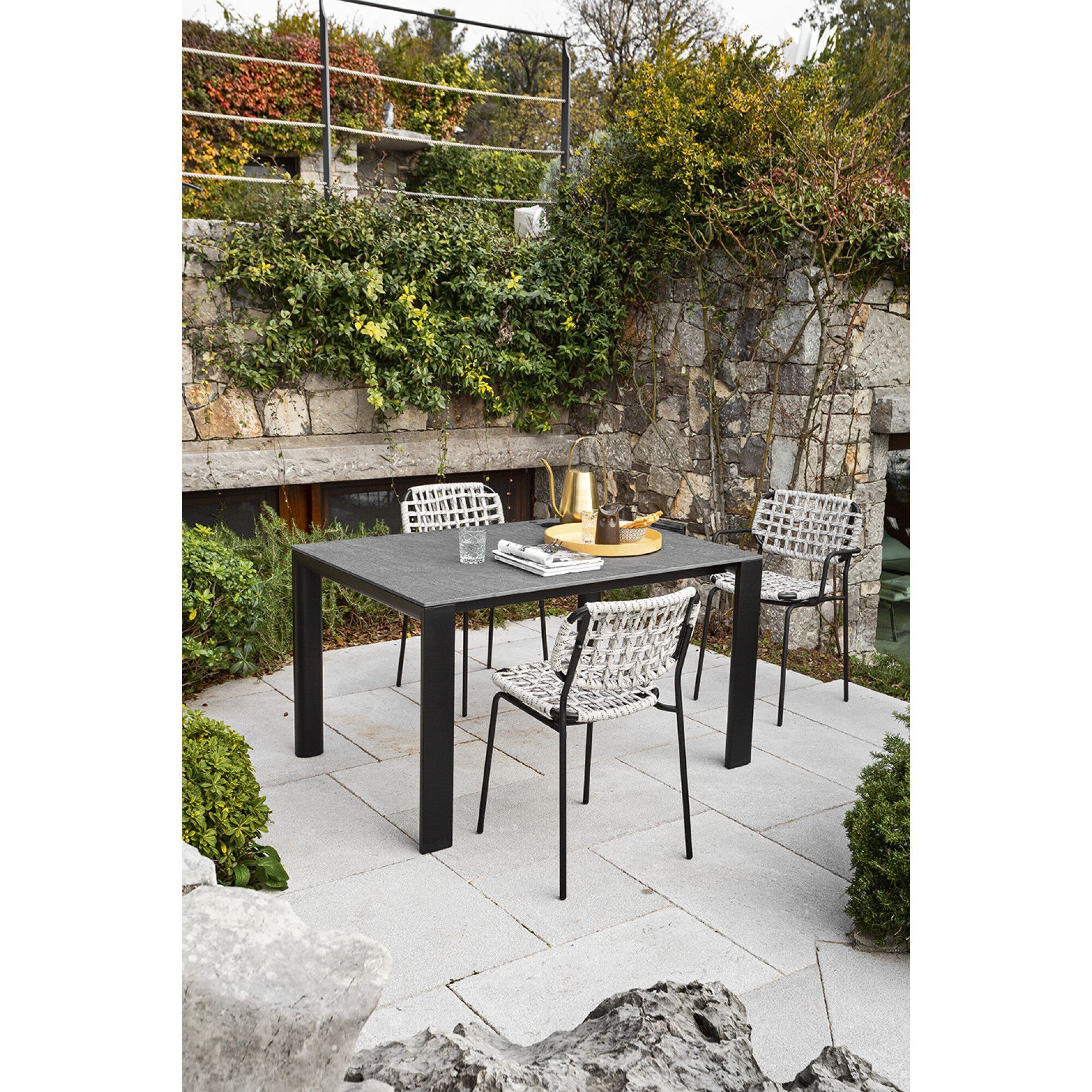 Полипропиленовый плетеный садовый стул Connubia Yo! ARCH-00101264 - Вид №6