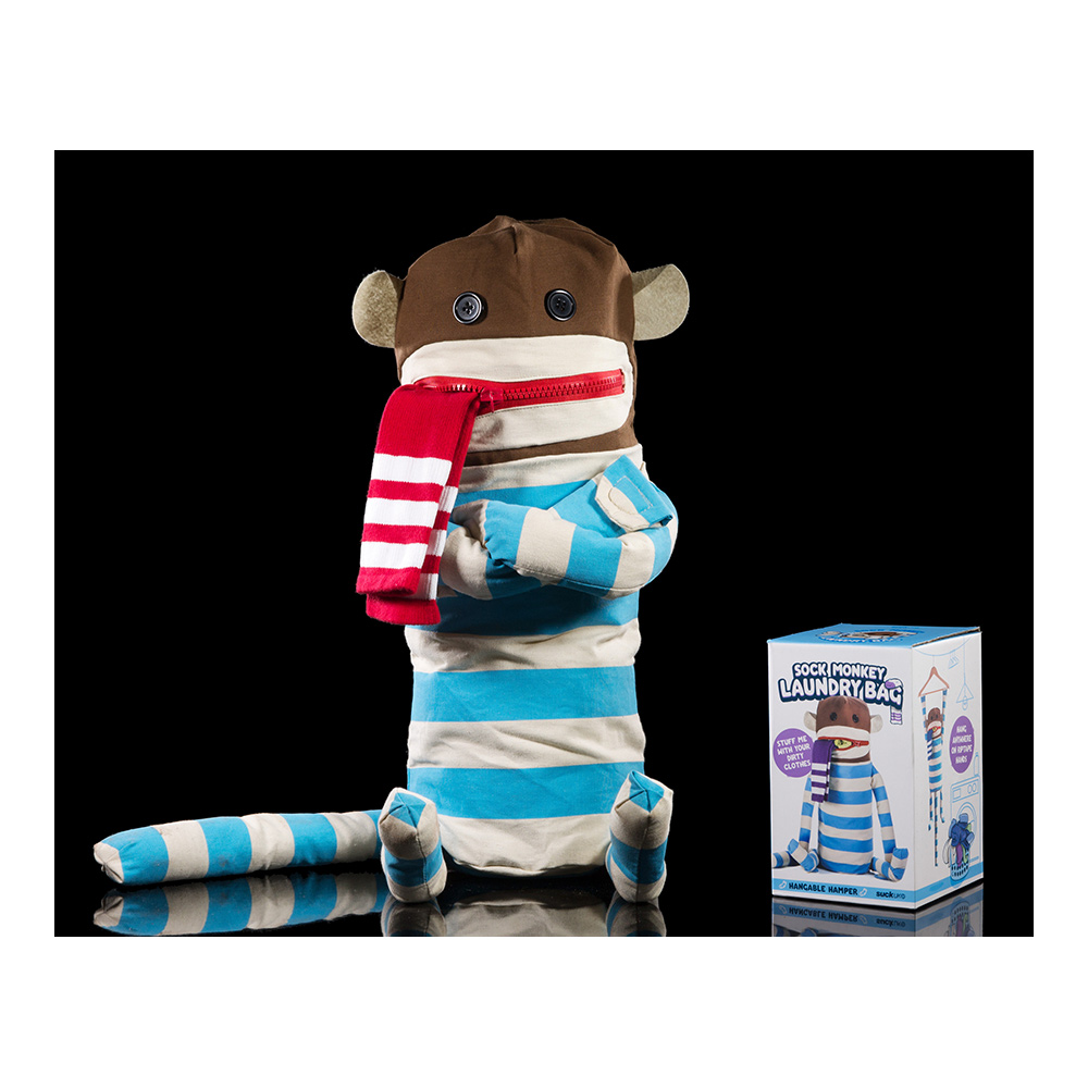 Мешок для белья разноцветные Monkey SUCK UK  00-3880724 Голубой;коричневый;красный;разноцветный  - Вид №3