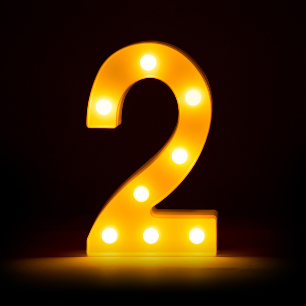 Ночник детский "Цифры" LITTLE LOVELY COMPANY  281693 Белый Santreyd  - Вид №7