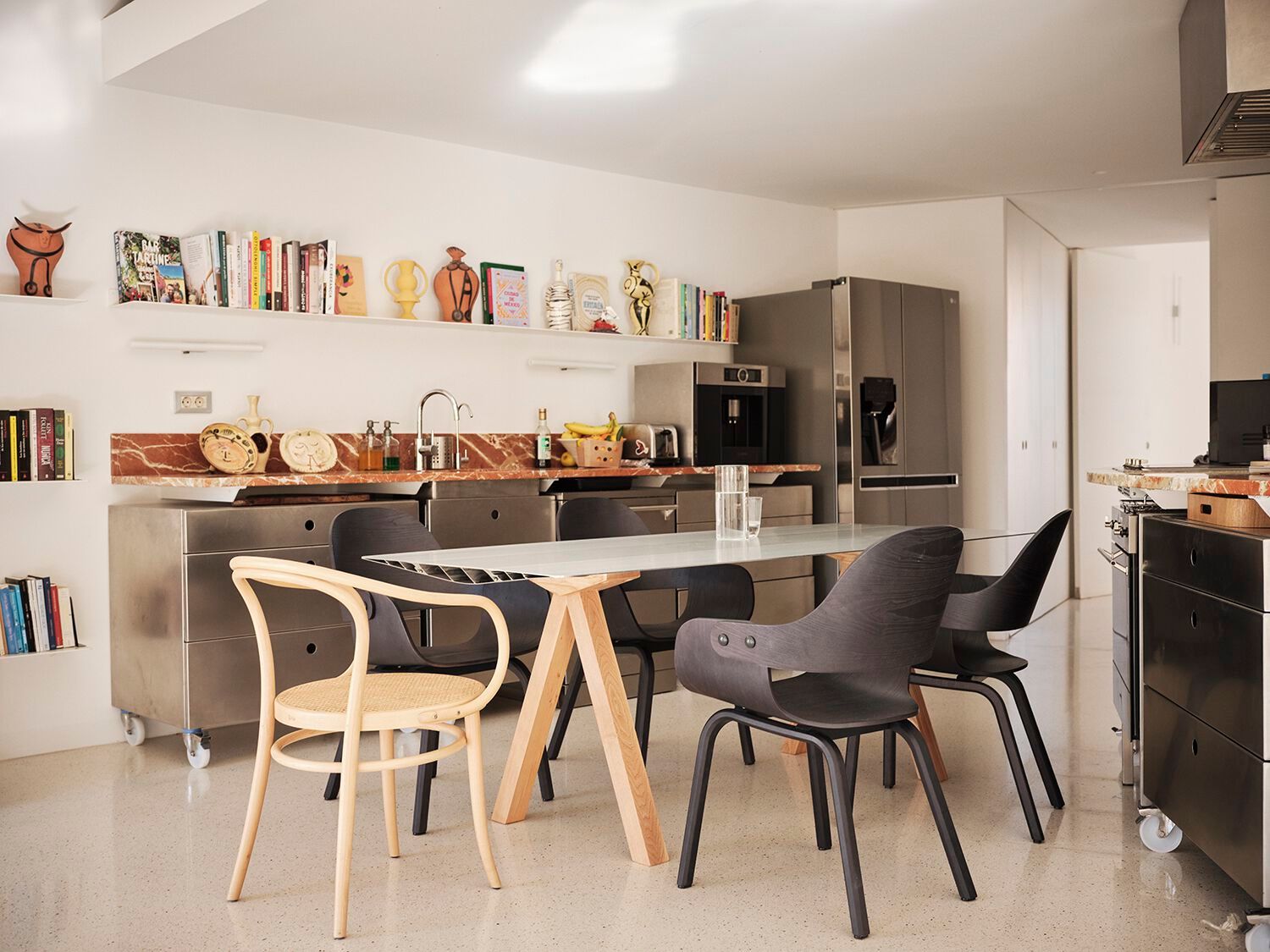 Прямоугольный стол из алюминия и дерева BD Barcelona Алюминий ARCH-00042388 - Вид №4