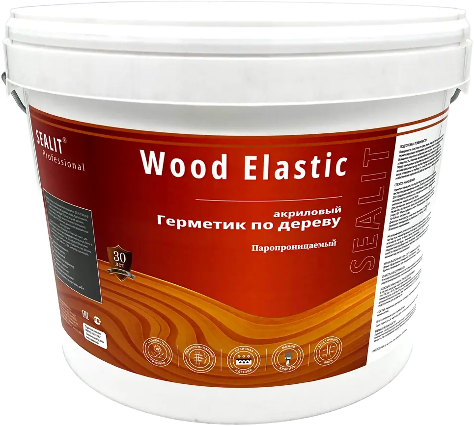 90434780 Герметик для дерева акриловый Sealit Wood Elastic золотистая сосна 10 л STLM-0857248