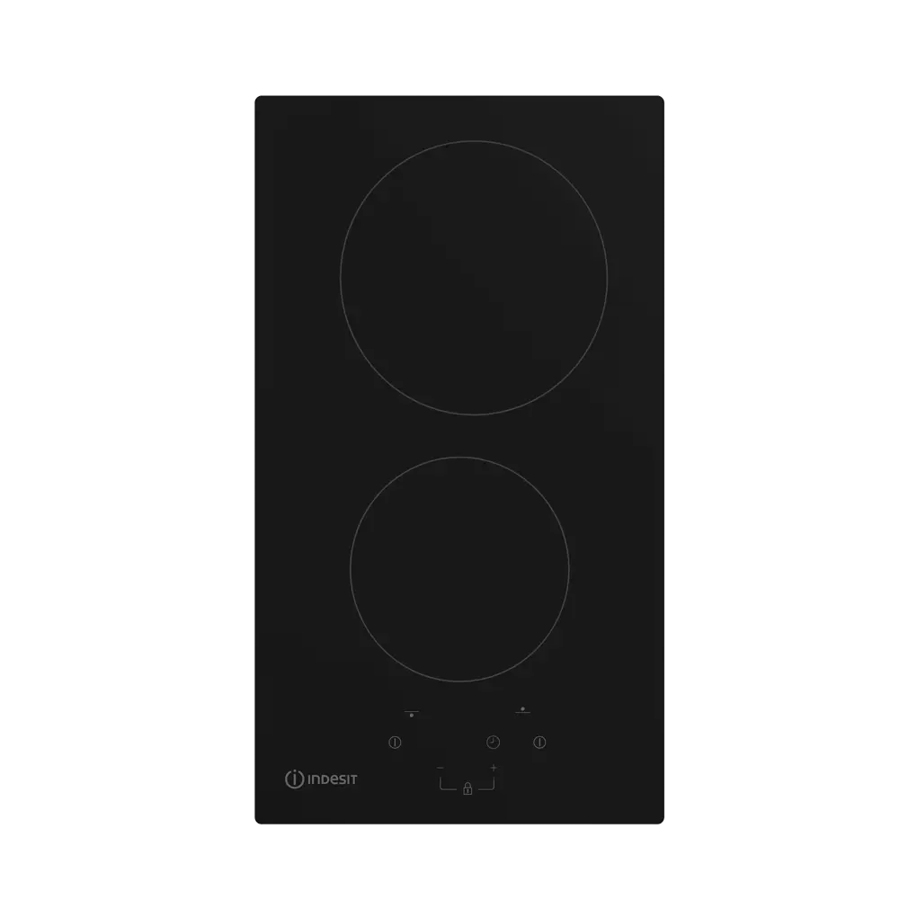 Электрическая варочная панель Indesit IRT 130 30x51 см 2 конфорки цвет черный STLM-2050826 - Вид №1