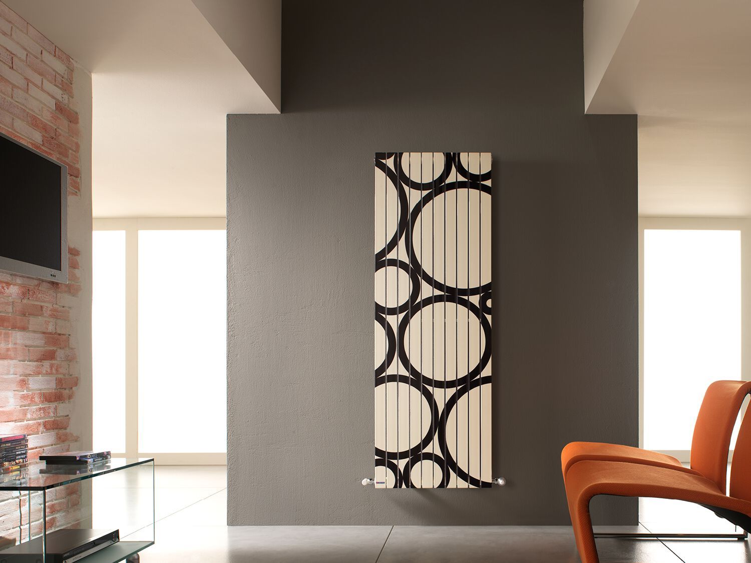 Настенный стальной вертикальный полотенцесушитель Cordivari Design Graphic Picture ARCH-00058431