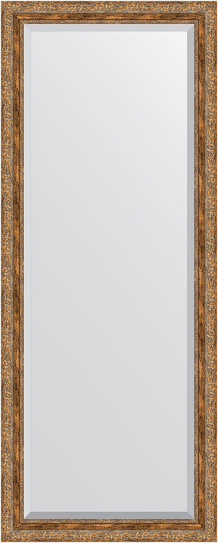 BY 6114 Зеркало напольное с фацетом в багетной раме - виньетка античная бронза 85 mm EVOFORM Exclusive floor