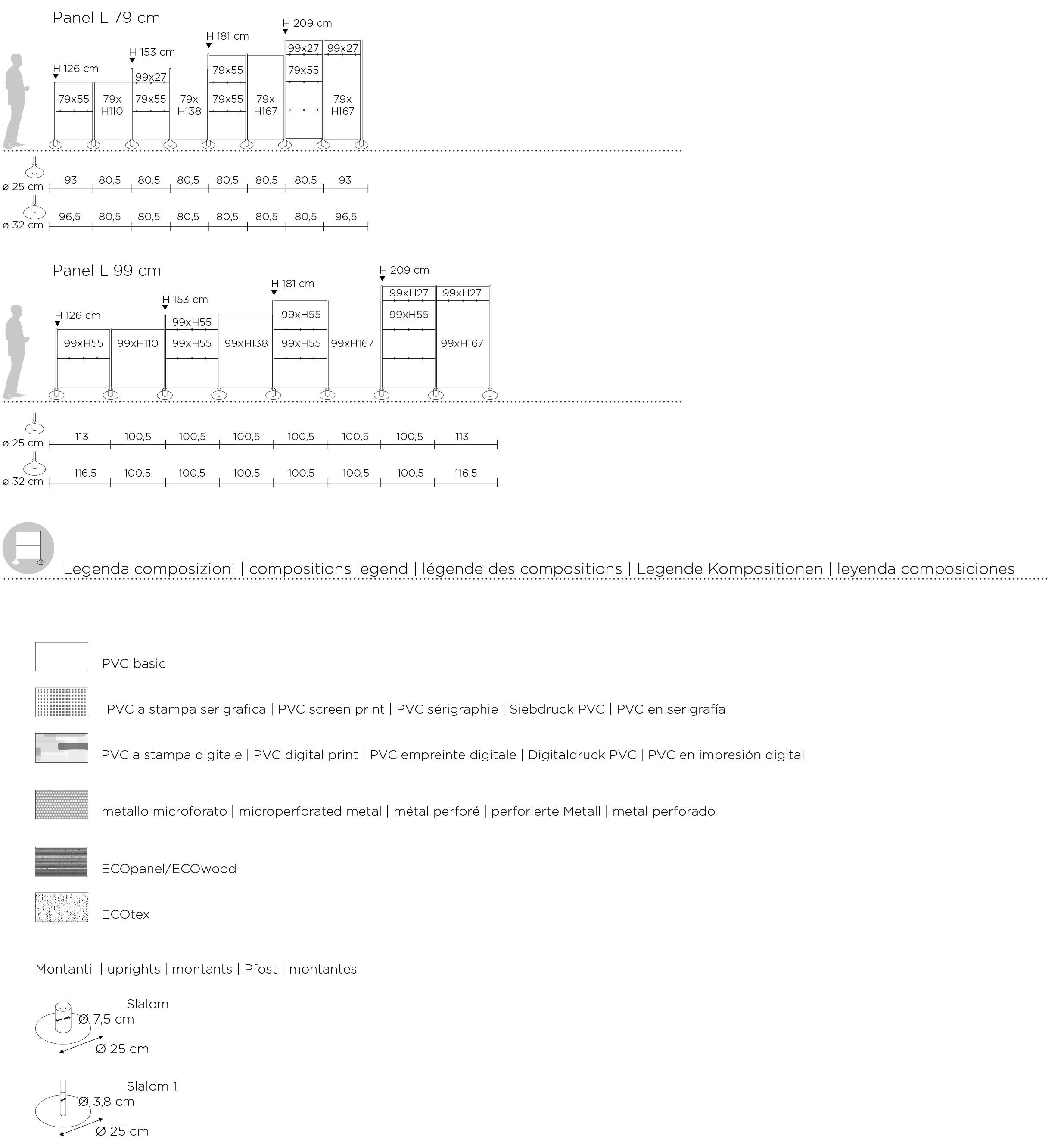 Отдельно стоящая офисная перегородка из алюминия и ПВХ Slalom СИСТЕМА ПЕРЕГОРОДОК ARCH-00037362 - Вид №6