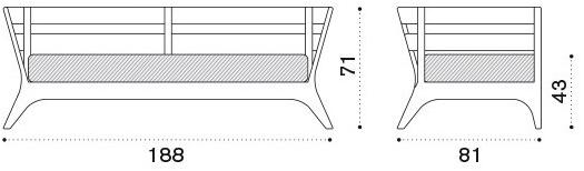 Ethimo 3-местный садовый диван из тика Village Vidi01 - Вид №6