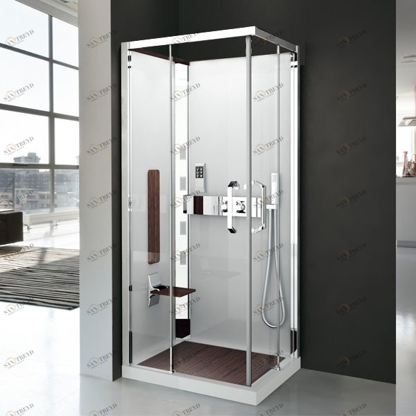 Душевая кабина термостатическая NEXIS 1 A90 HAMMAM Novellini NEXIS цвета тик, с высоким душевым поддоном NEXA99T51KT