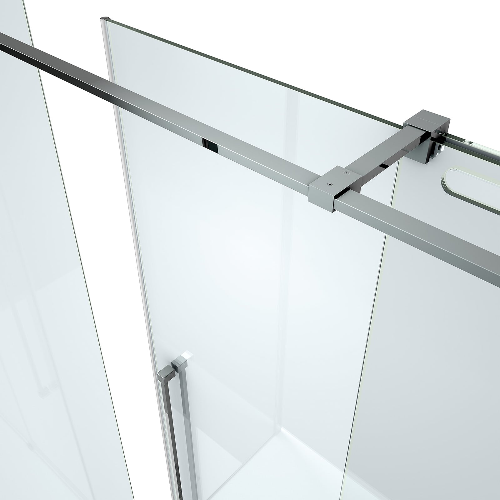 Стальная и стеклянная угловая душевая кабина с раздвижной дверью CSA Box Doccia MARTA ARCH-00110537 - Вид №5