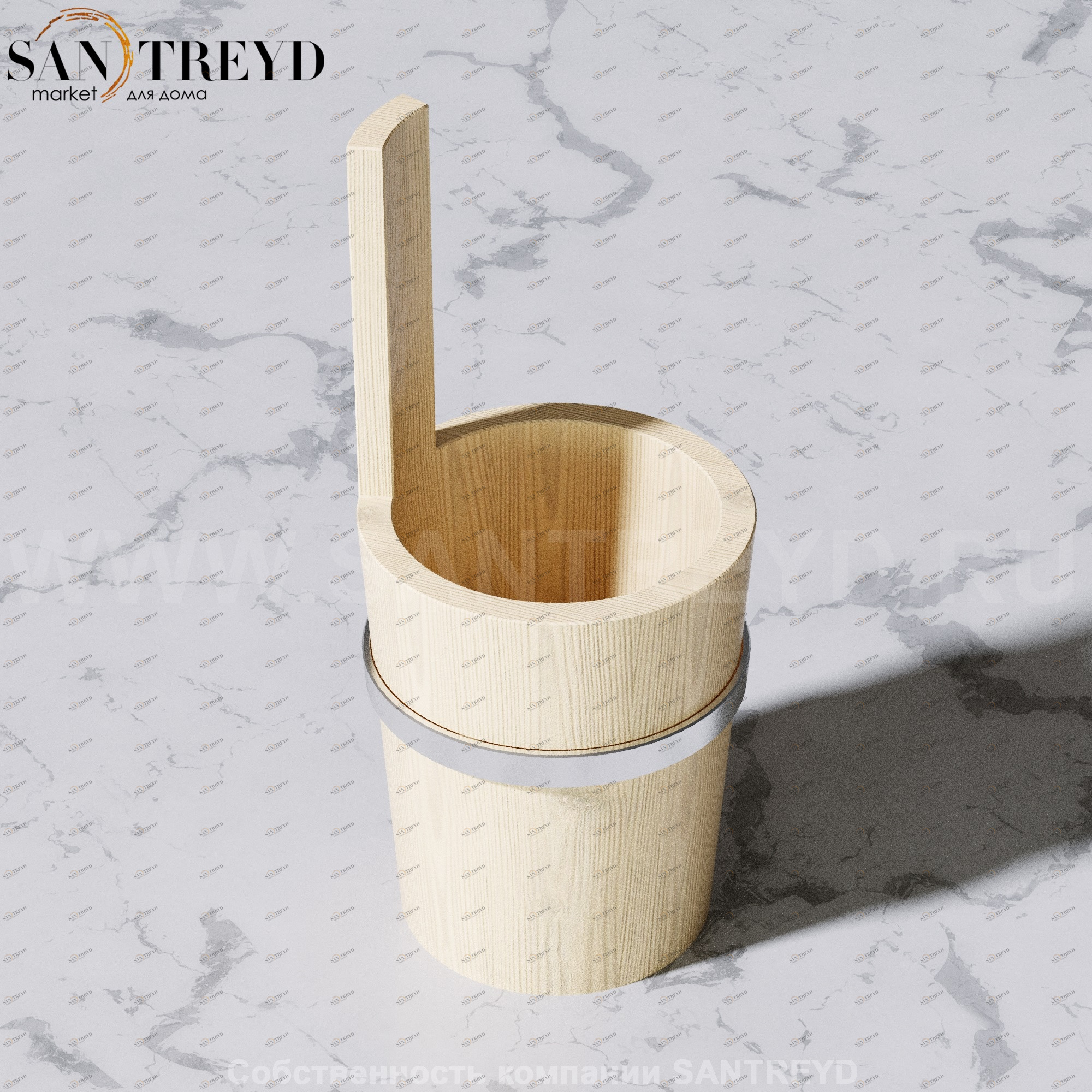 Effegibi ACCESSORI Ведерко для сауны из термообработанной осины VAAC000019