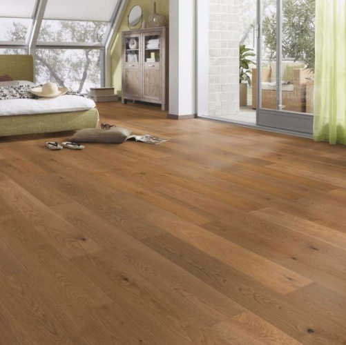 Паркетная доска Meister PS 300 Закопченый лайт 8241 Дуб Рустик с брашью (Текстурированная) 1187х142 мм 2300200079 - Вид №8