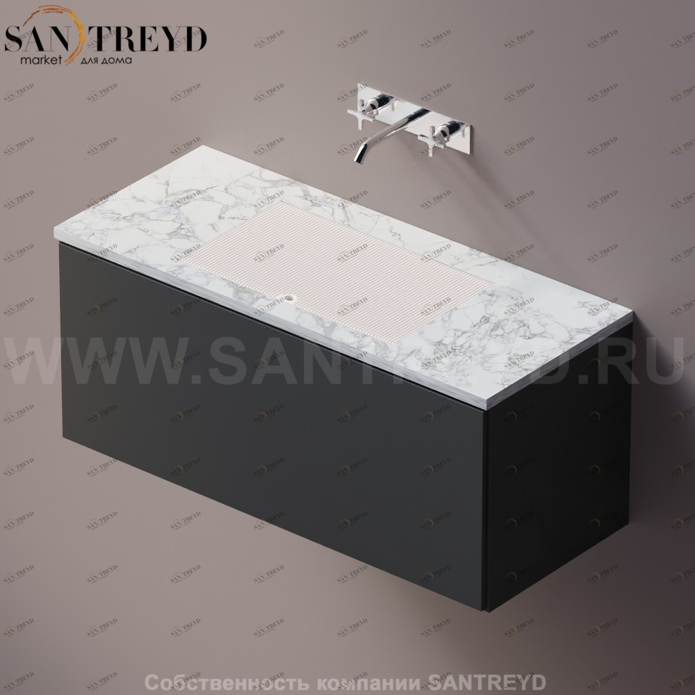 AELLM0CC11012YP Подвесная раковина настенная прямоугольная Agape Ell белая