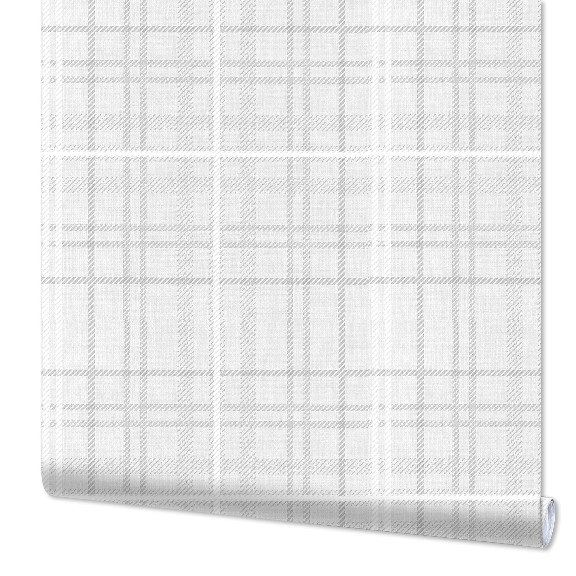 82045423 Обои бумажные серые 0.53 м 303-017 Д14 Клетка Santreyd 