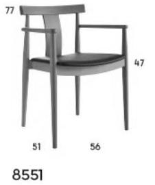 Sedex Штабелируемое кресло из экокожи с подлокотниками Blog sun-id-1397396 - Вид №3