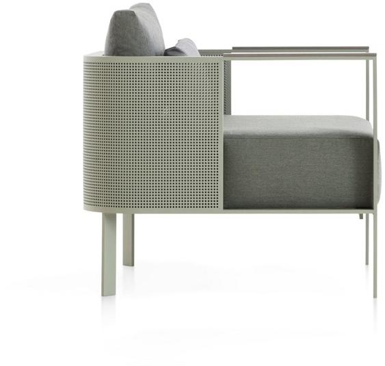 GANDIABLASCO Садовое кресло из термо-лакированного алюминия с подлокотниками Solanas sun-id-1403685 - Вид №1