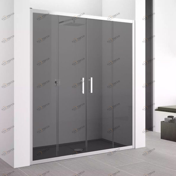 Двери в нишу 182 см ZEPHYROS 2A Novellini ZEPHYROS с дымчатым серым стеклом ZEPHYR2A17654K