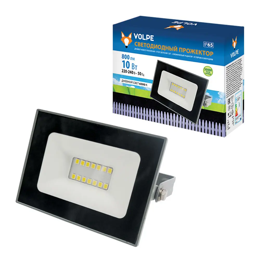 Прожектор светодиодный уличный SMD Volpe Q515 10 Вт 6500 К IP65 STLM-2098536 - Вид №2