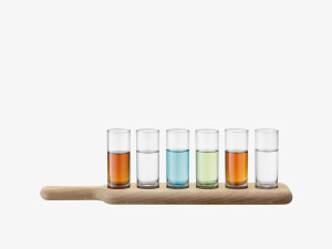 Набор бокалов для ликера с подносом-L40cm