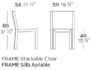 VONDOM Садовый стул Frame sun-id-1485136 - Вид №11