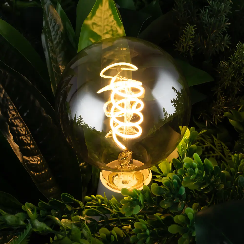 Диммируемая филаментная лампа Voltega G95 дымчатая 4Вт E27 ретро-стиль 89345987 STLM-1542622 - Вид №5