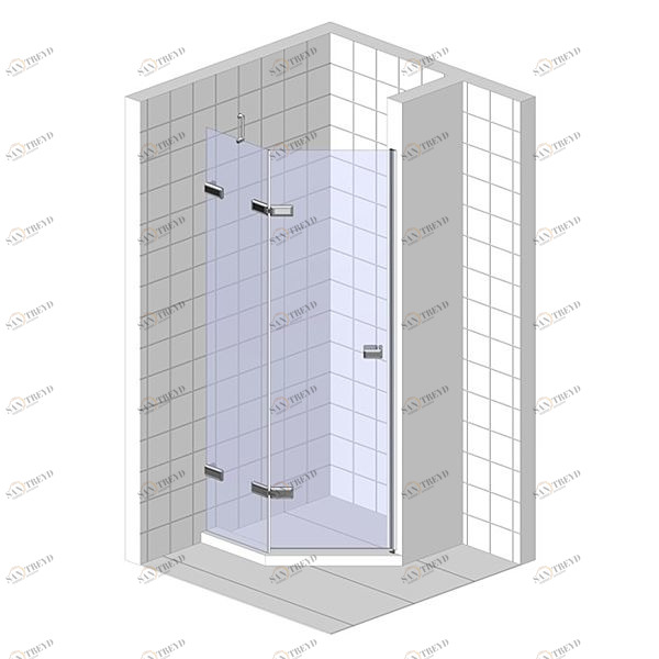 Душевая дверь в нишу 170x200 GK-862AG135 стекло прозрачное 6 мм GUTEWETTER TREND DOOR 170X200GK862AG135