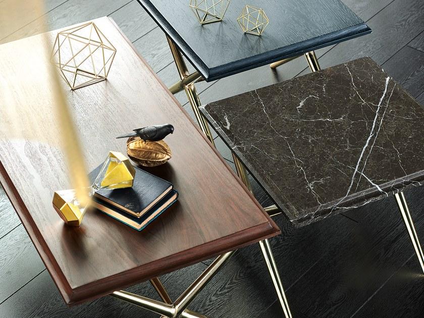 Enza Home Низкий квадратный деревянный журнальный столик Elegante sun-id-1504303 - Вид №2