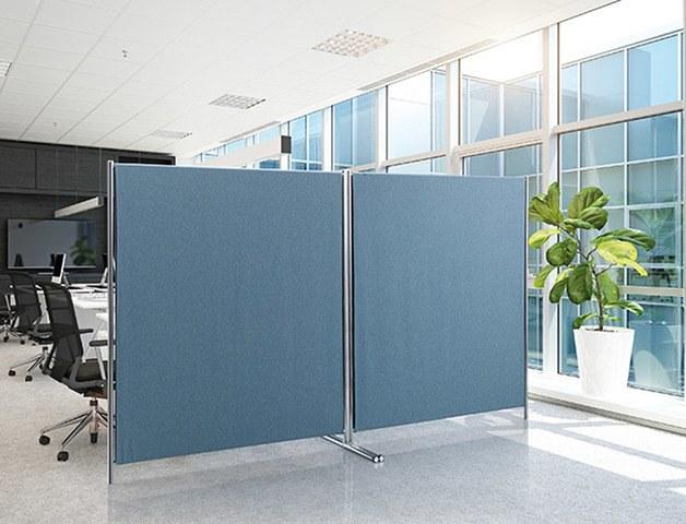 Caimi Brevetti Мобильная звукопоглощающая офисная перегородка из ткани Snowsound fiber products sun-id-1457680 - Вид №4