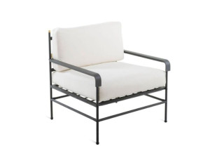 Садовое кресло из оцинкованного железа и акриловой ткани