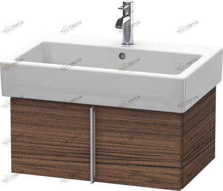 VE610502121 Vero Тумбочка подвесная Орех темный декор Duravit