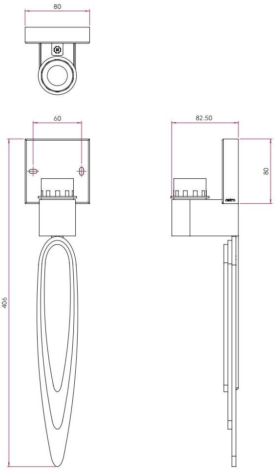 Astro Lighting Настенный светильник из цинка с тканевым абажуром  1385003 - 1385002  - Вид №4