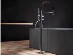 Radomonte Напольный смеситель для ванны из нержавеющей стали с ручным душем Toox Pv2