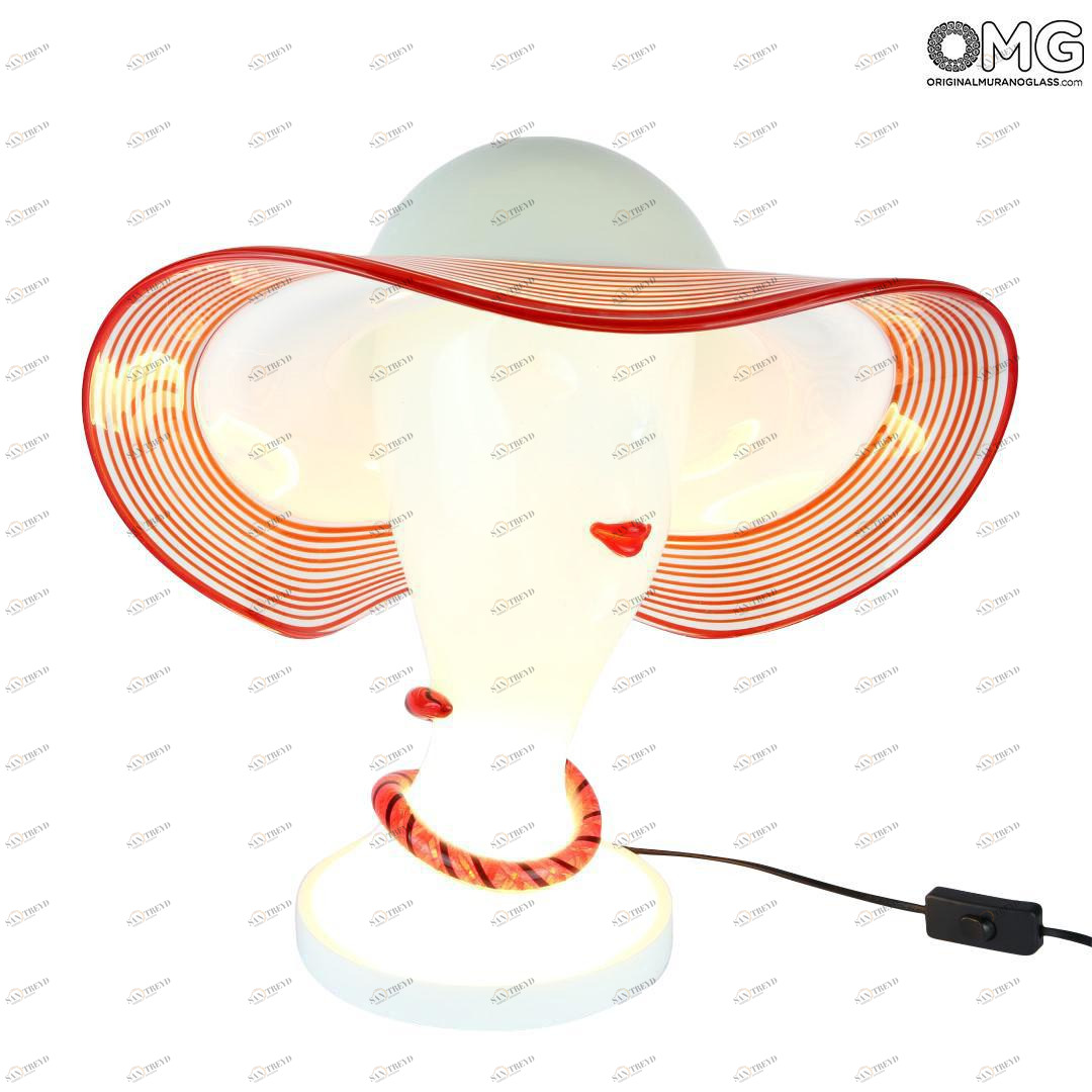 2623 ORIGINALMURANOGLASS Настольная лампа Madam Vanity - Decò - Original Murano Glass OMG 42 см 