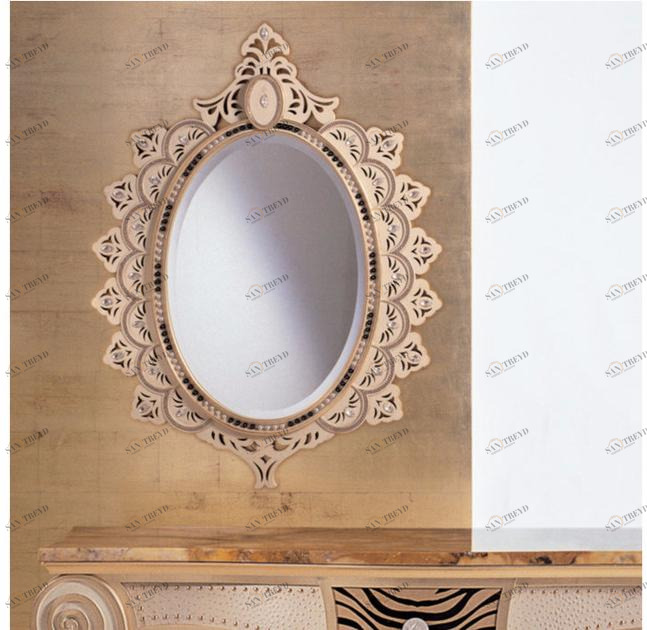 Rozzoni Настенное зеркало в раме с кристаллами swarovski® Sherazade sun-id-1427009