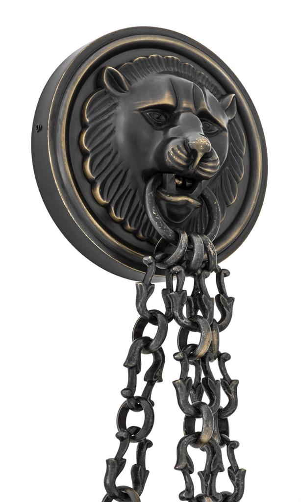 Бра настенное черное Giuliana 111093 EICHHOLTZ ПОД СТАРИНУ, ФОНАРЬ 00-3879458 Бронза;прозрачный  - Вид №1