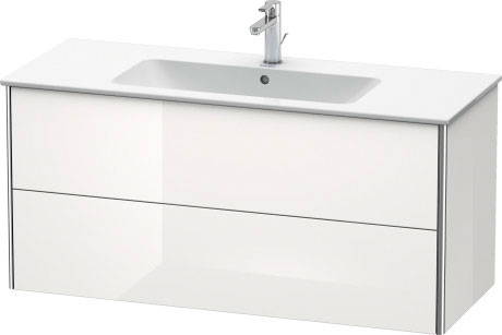 XS417404343 Тумбочка подвесная XSquare #XS4174 1210 x 478 мм Базальт матовый, декор Duravit - Вид №2