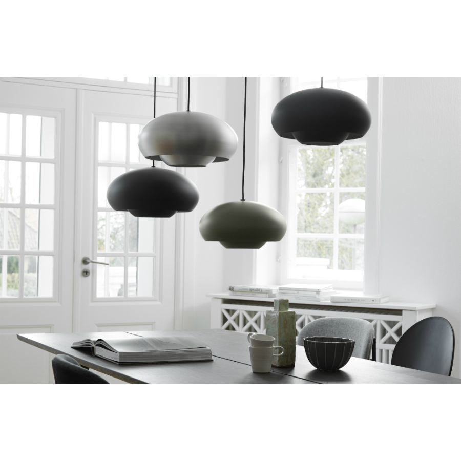 158165001 Лампа подвесная champ, 21хD38 см, черная матовая Frandsen  - Вид №1