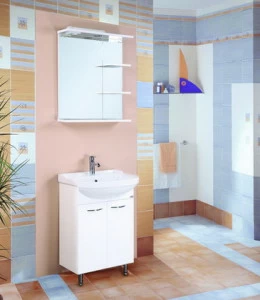 Тумба Onika КОРАЛЛ 60.10 с умывальником ERICA-60 КОРАЛЛ