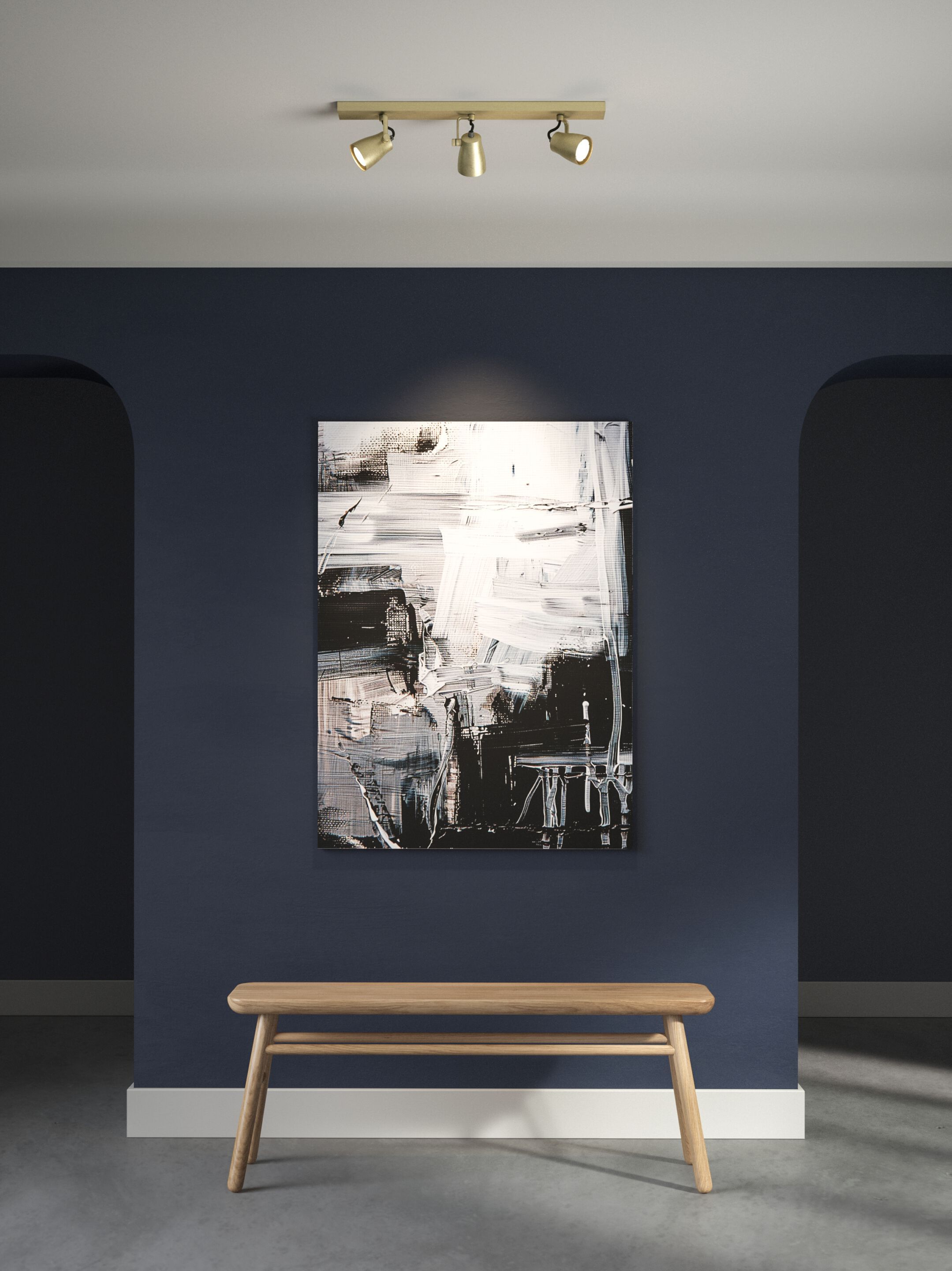 Несколько регулируемых потолочных алюминиевых прожекторов Astro Lighting JUNO TRIPLE BAR ARCH-00026686 - Вид №2