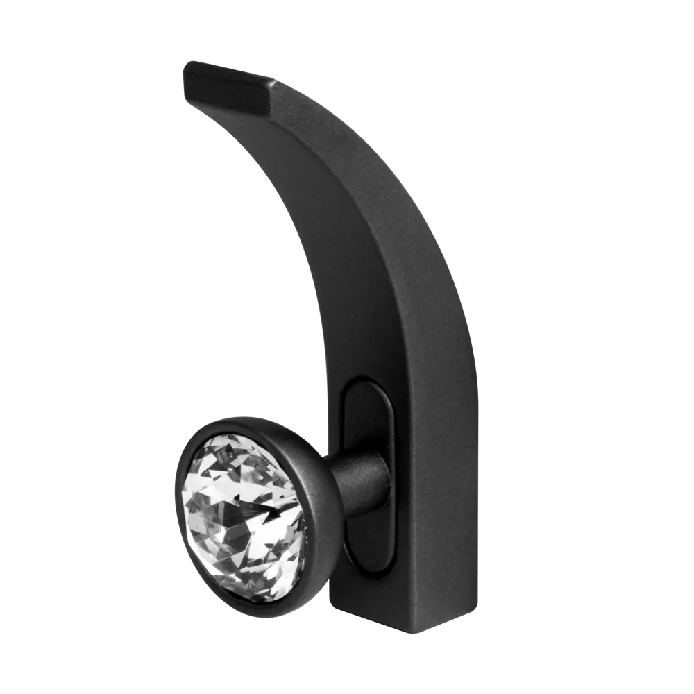 Крючок мебельный Ajax MB-LM/K-004 1.5x7.1x3.7 см цвет черный STLM-2103629