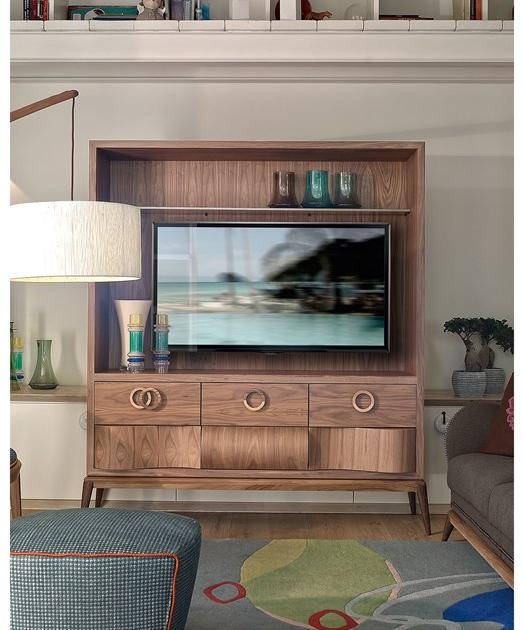 VOLPI Деревянная тумба под ТВ с ящиками Contemporary living 2smo-001-0as - Вид №1