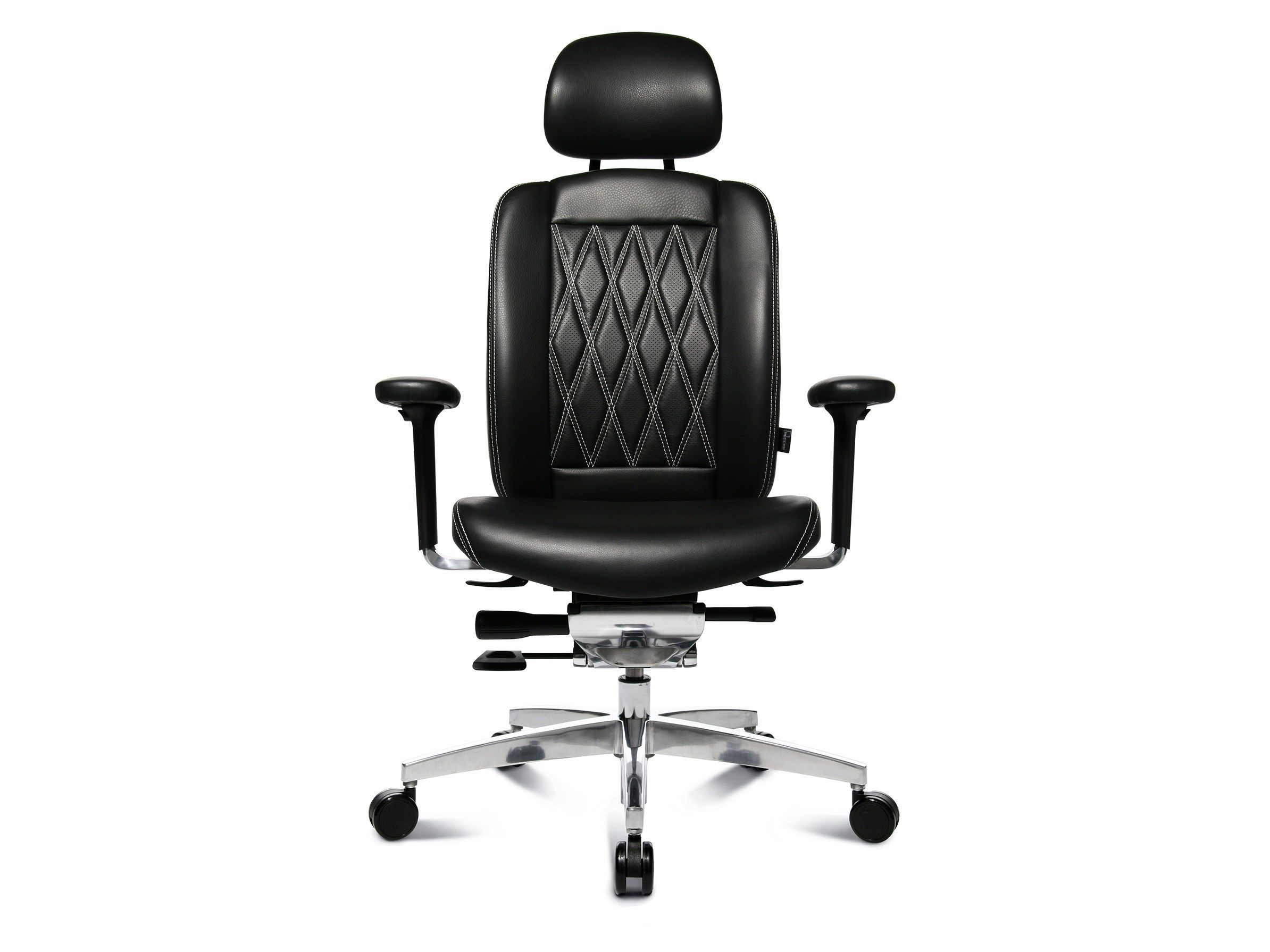 Кожаный поворотный операционный офисный стул с подголовником Wagner AluMedic ARCH-00059795